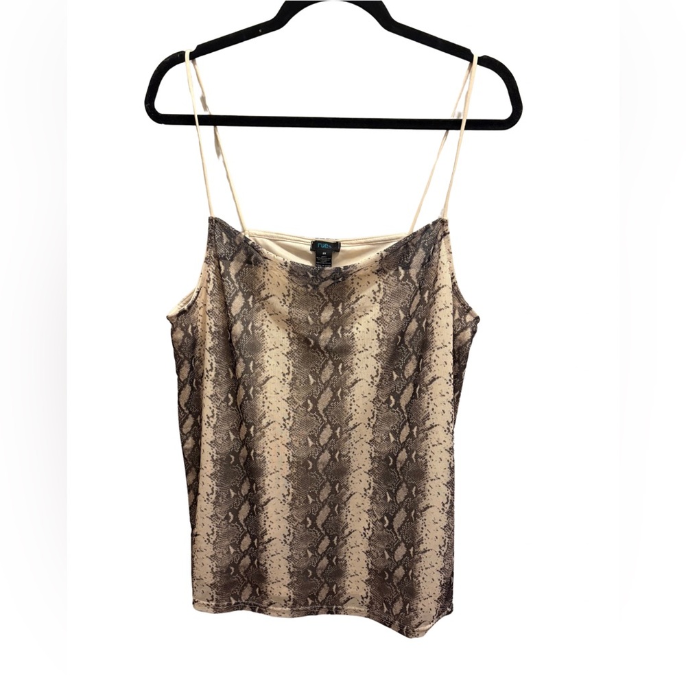 Snake Print Spaghetti Strap Top